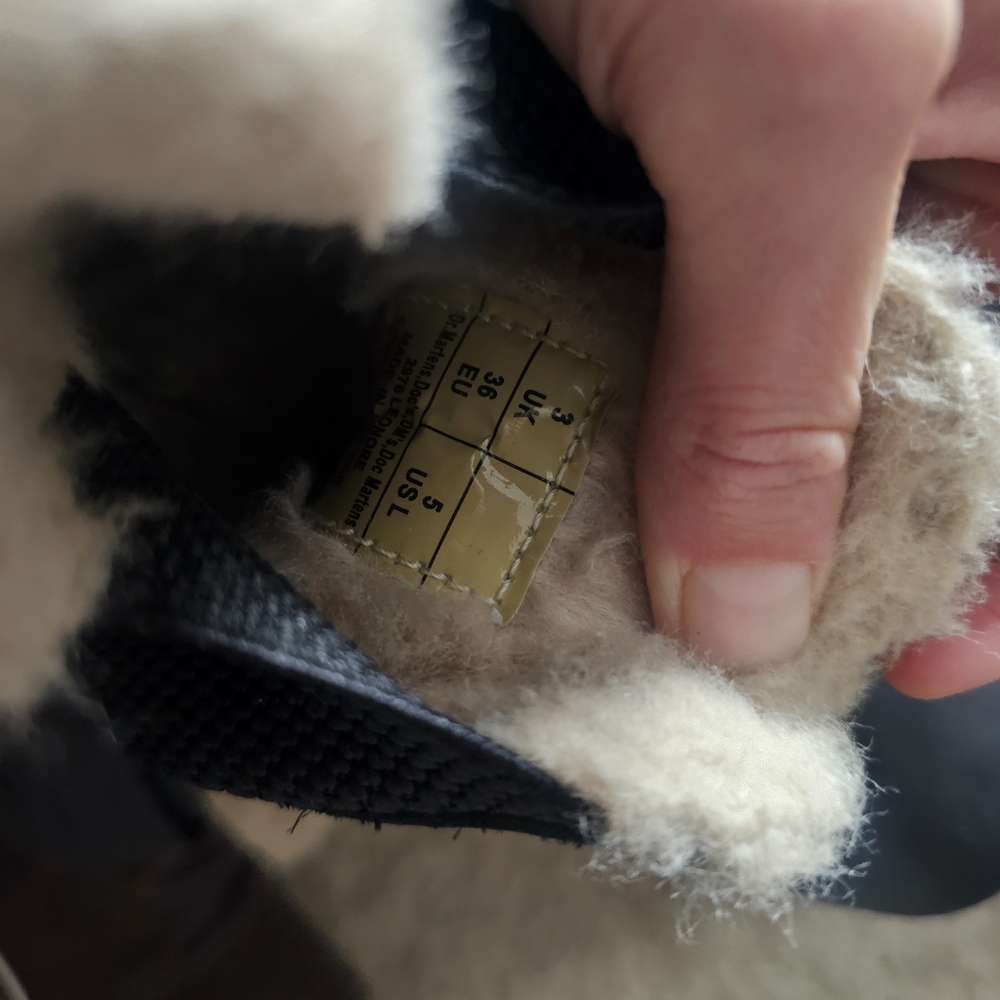 Dr. Martens Black Faux Fur Chelsea Boots - Picture 6 of 6